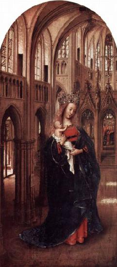 Jan Van Eyck Die Muttergottes in der Kirche Spain oil painting art